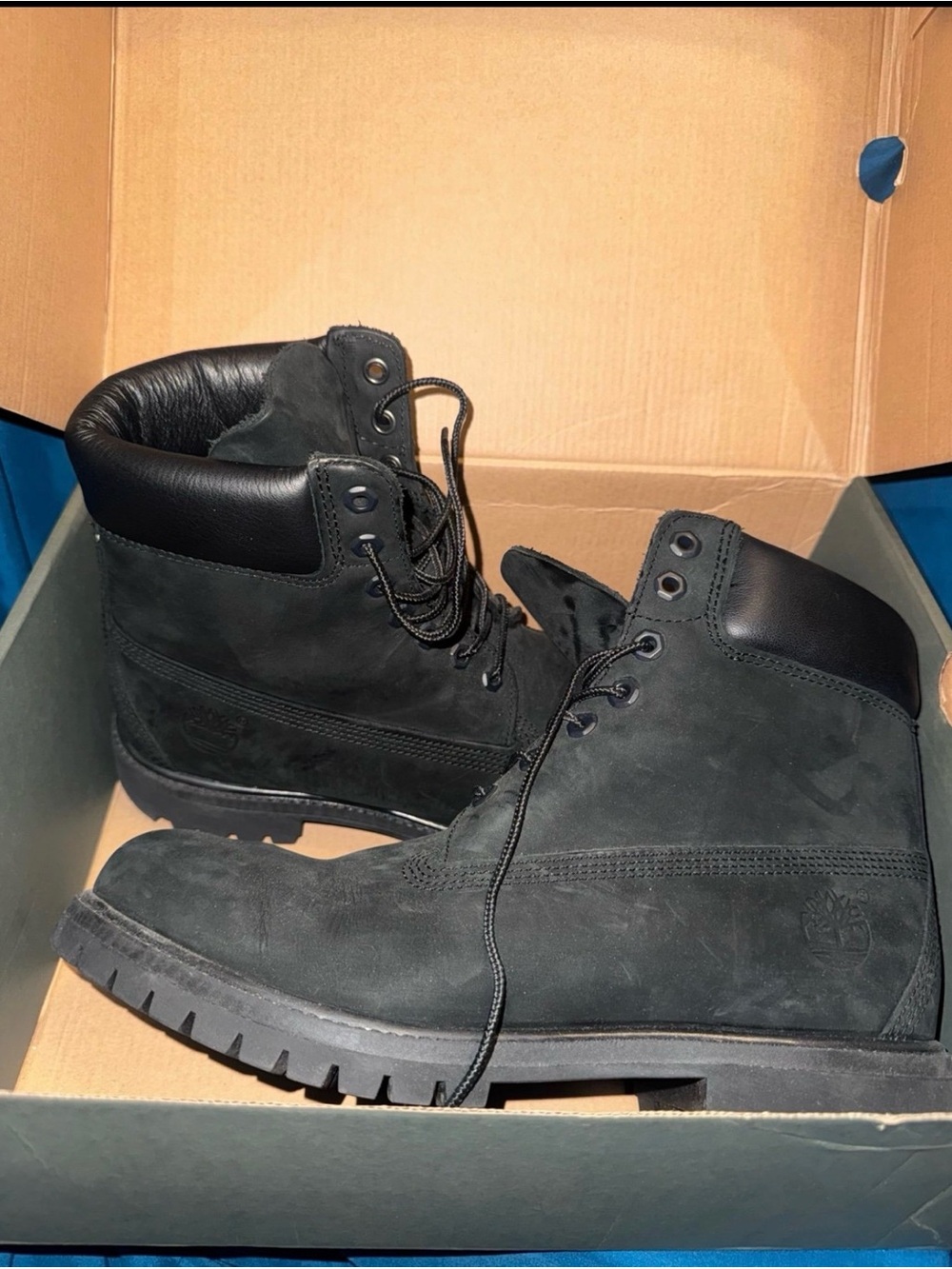 Timberland 6” Premium Black Boots Men’s Size 10 – Like New